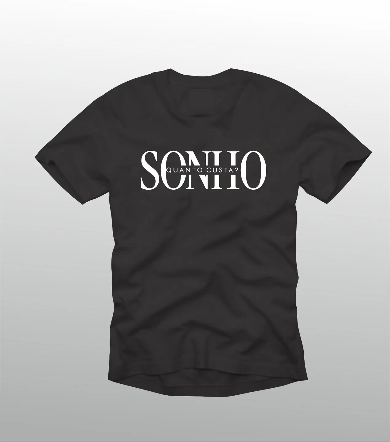 Camiseta preta com estampa Sonho — Quanto custa?