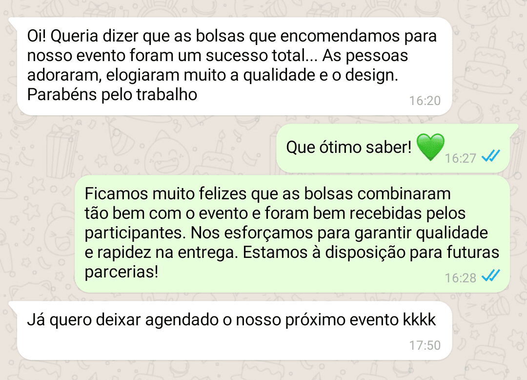 Comentário positivo de cliente 6